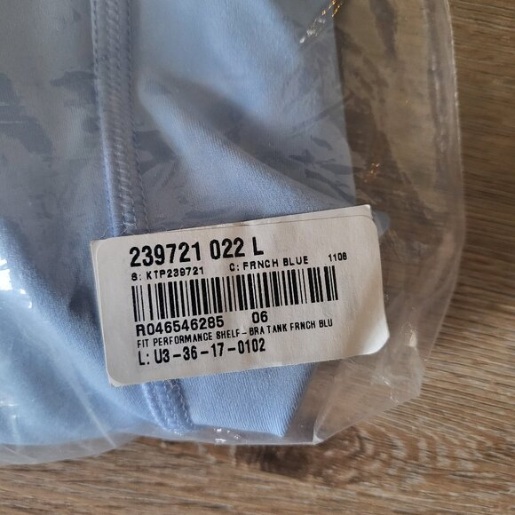 J. Jill Fit Performance Shelf-Bra Tank French Blue Size Large - Picture 10 of 10